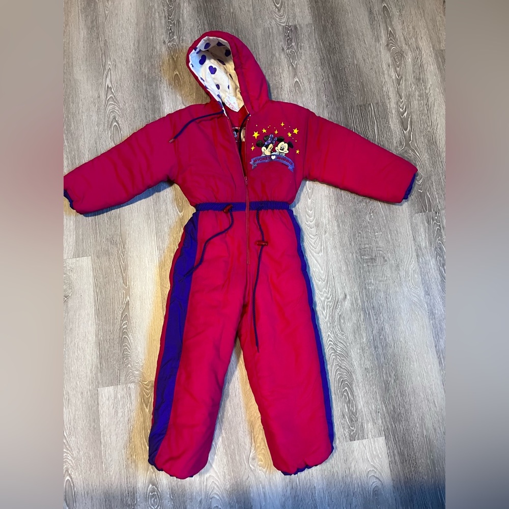 Vintage Mickey and Minnie Full Body Snow/Ski Suit | 6 years